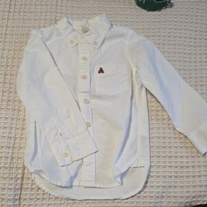 Baby GAP White Organic Cotton Button Down Shirt Size 4